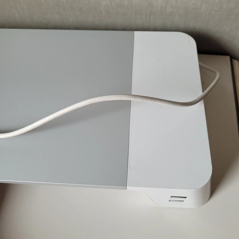 iHome Perfect Posture Monitor Stand Riser with 4-Port USB Hub for Apple iMac